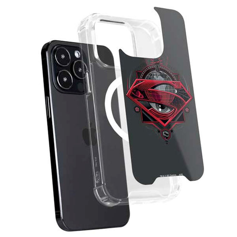 DC Comics Superman Grey Eye Collage iPhone 16 Pro MagSafe Case